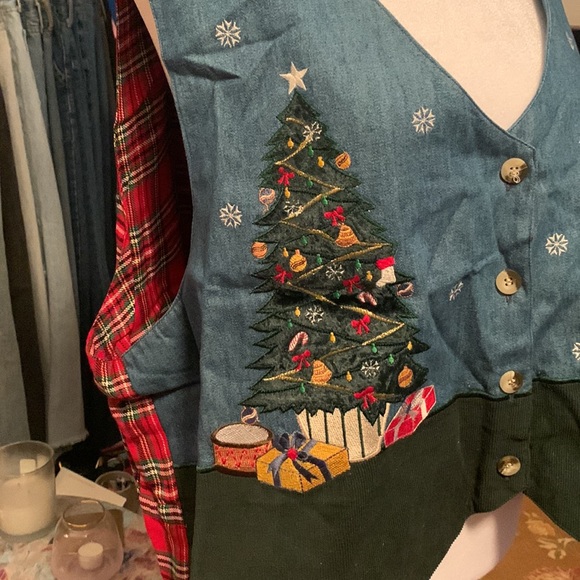 🤎Vintage reversible Christmas vest - Picture 7 of 10